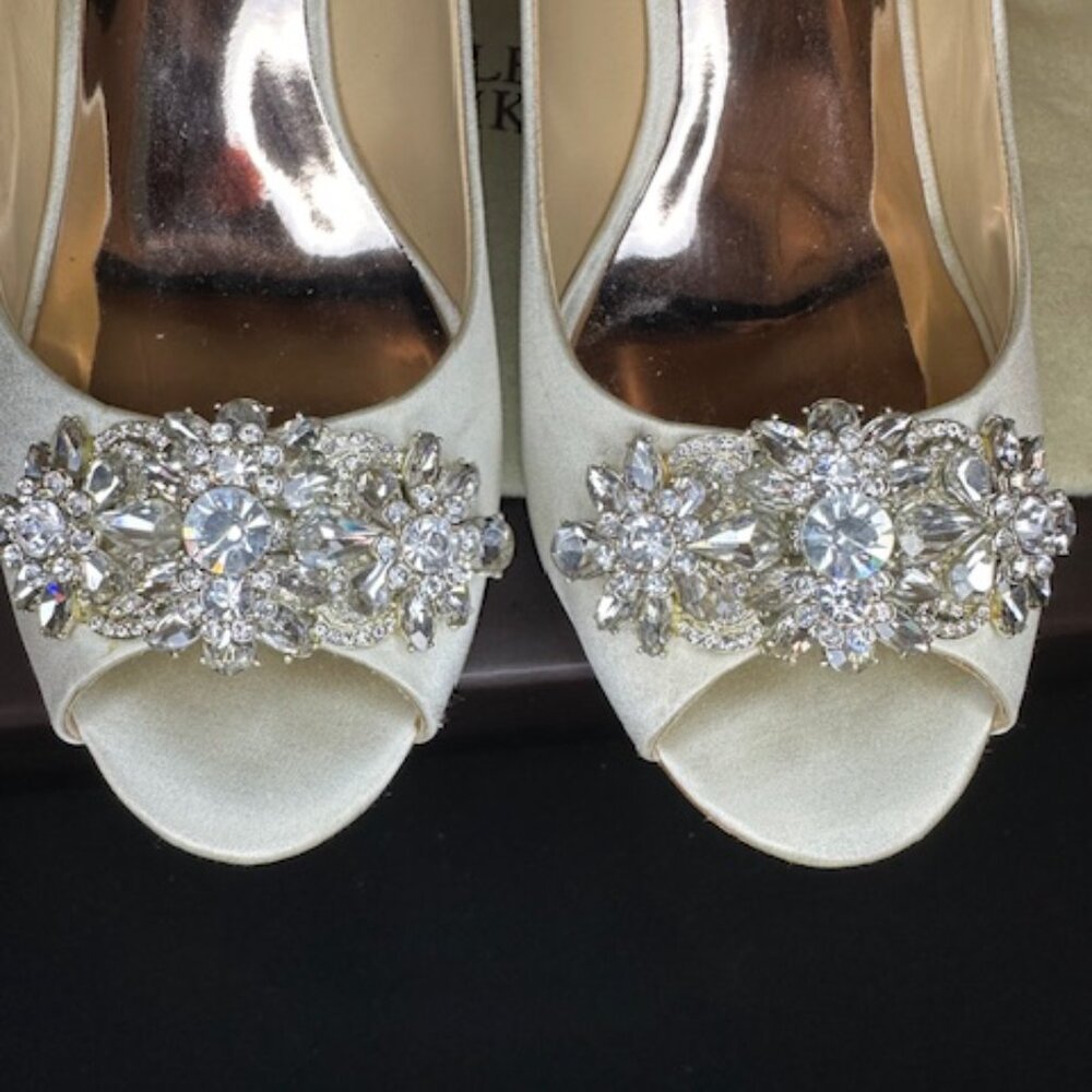 Badgley Mischka Dara Wedge Heel Shoes, Size 6.5 - Picture 2 of 12